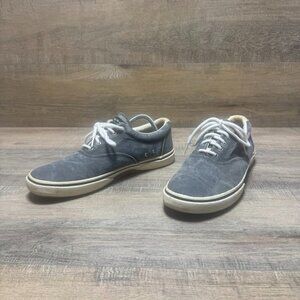 Sperry Halyard CVO Cotton Blend Gray Sneakers Men's Size 11